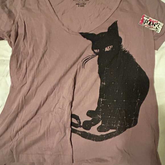 NWT Entour Black Cat T-Shirt - Picture 1 of 3
